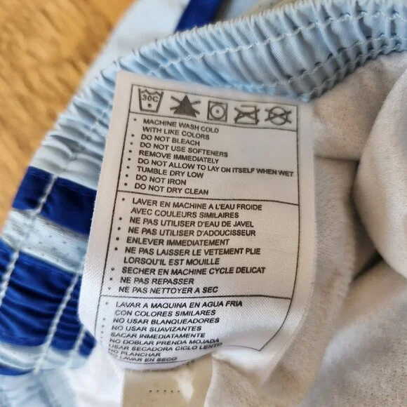 Women's Medium Nike Baby Blue with Blue Strip Side Shorts - Picture 10 of 10